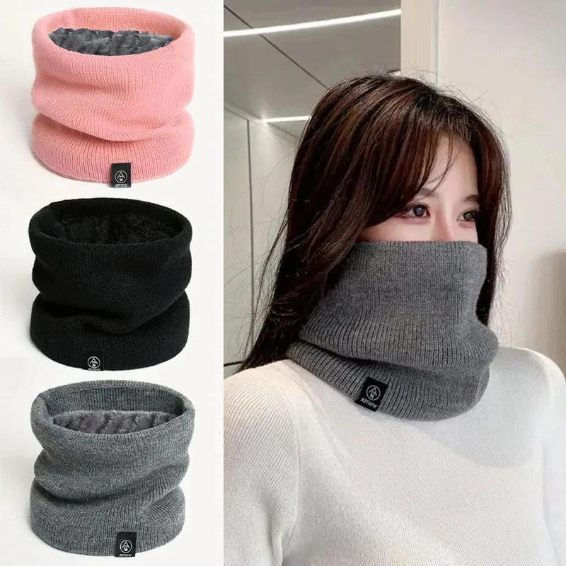 Muffler Men Wool - Fashion Women Knitted Scarf Solid Cashmer