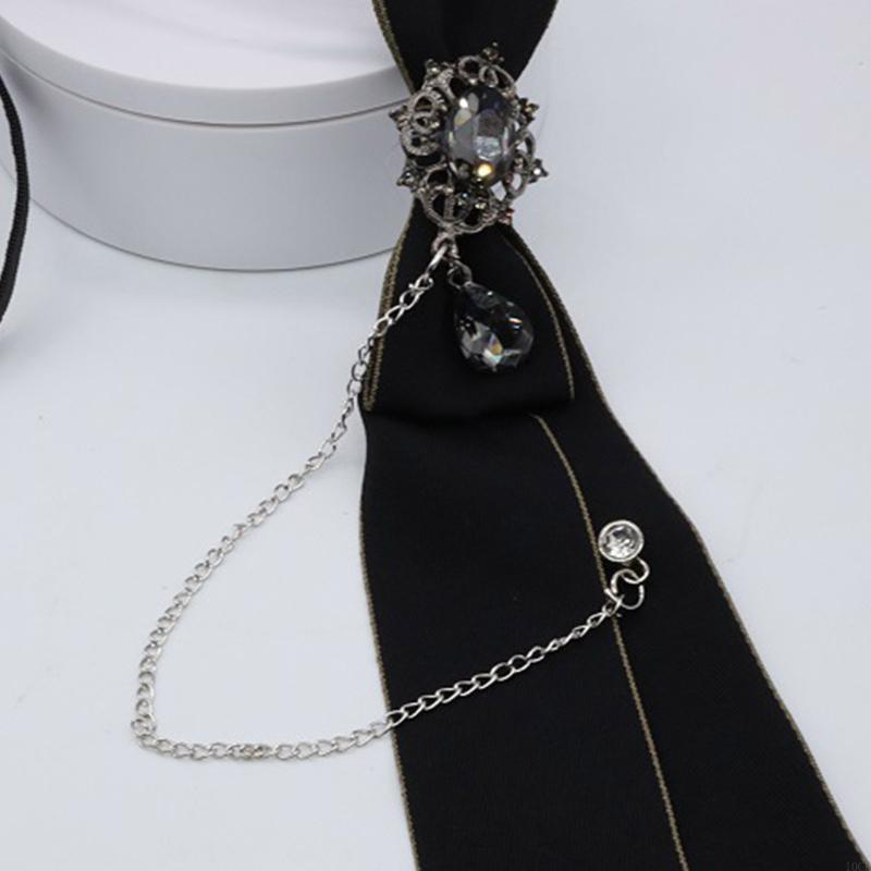 Bow Tie Pre Tied - Cà vạt Gothic Dây kim loại