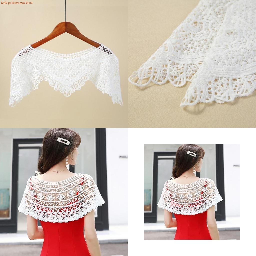 Stole Wedding Shawl - F92D Nữ Thêu Hoa Ren Khăn