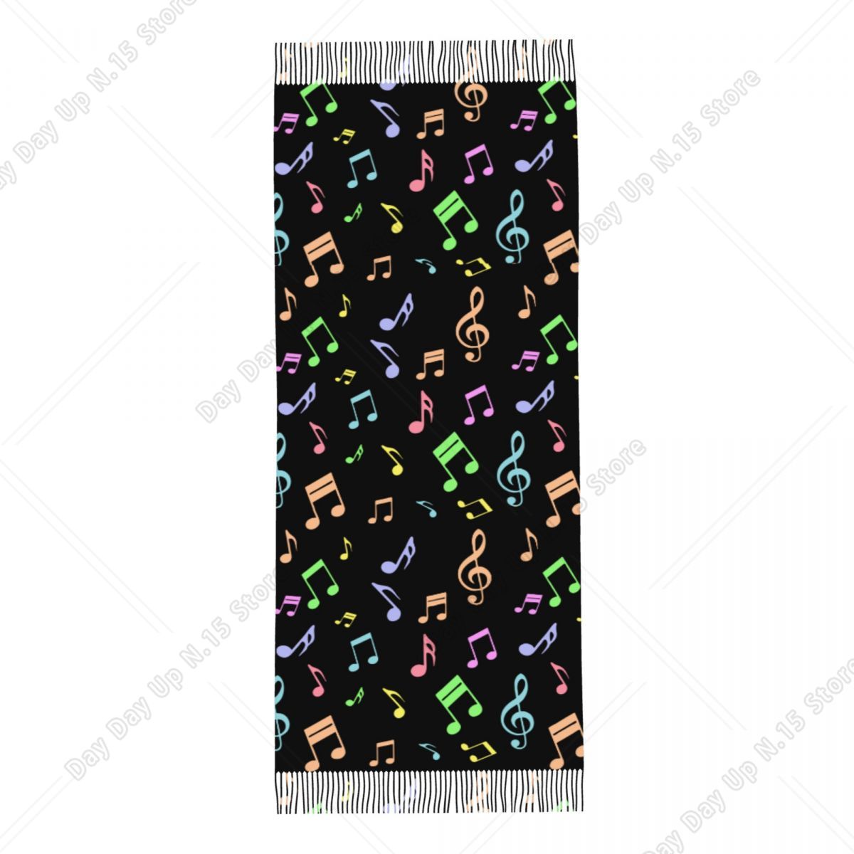 Cute And Colorful Music Notes  - đánh giá và giá Pashmina Wrap Large