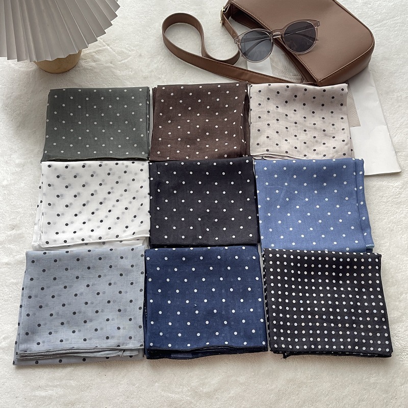 Lady Hair Dot Scarf Female Cot - đánh giá và giá Bandana Cotton