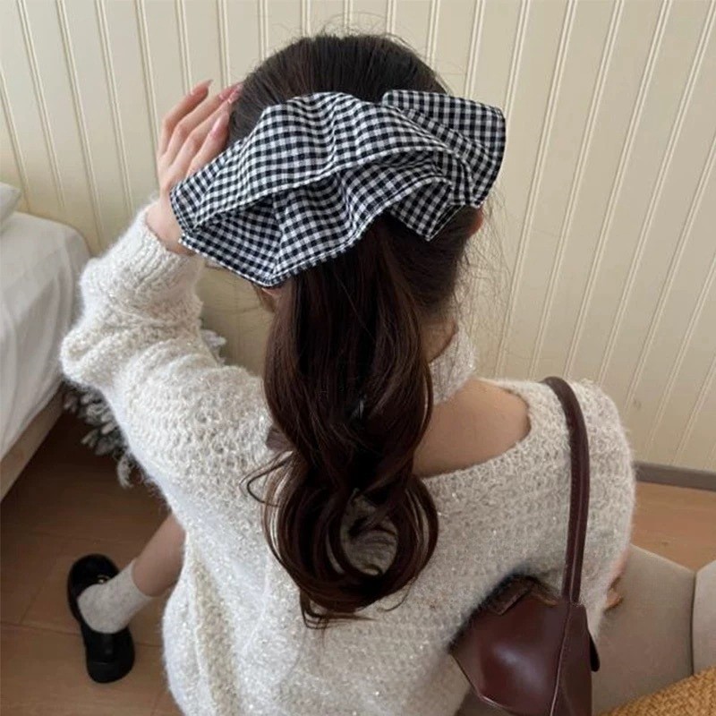 Extra Large Plaid Hair Ties El - đánh giá và giá Silk Tie Striped