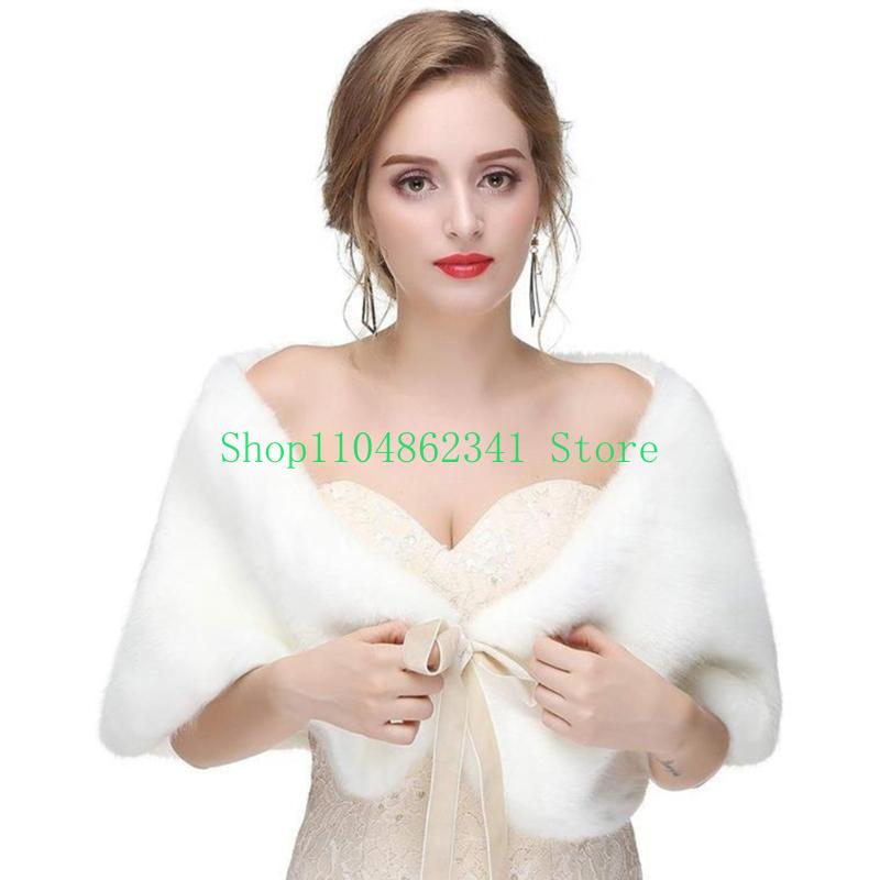 652F Lông thú giả tinh xảo Sto - đánh giá và giá Stole Wedding Shawl