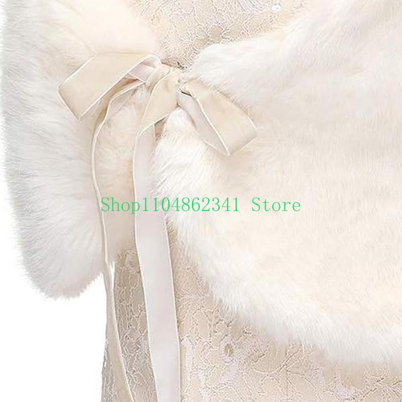652F Lông thú giả tinh xảo Sto - đánh giá và giá Stole Wedding Shawl