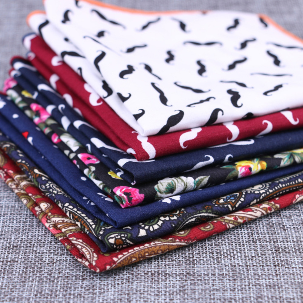 Fashion Cotton Pocket Square F - đánh giá và giá Handkerchief Cotton Men