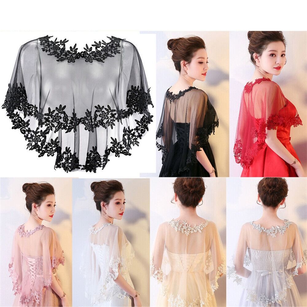 Fashion Lace Short Sleeve Shru - đánh giá và giá Stole Wedding Shawl