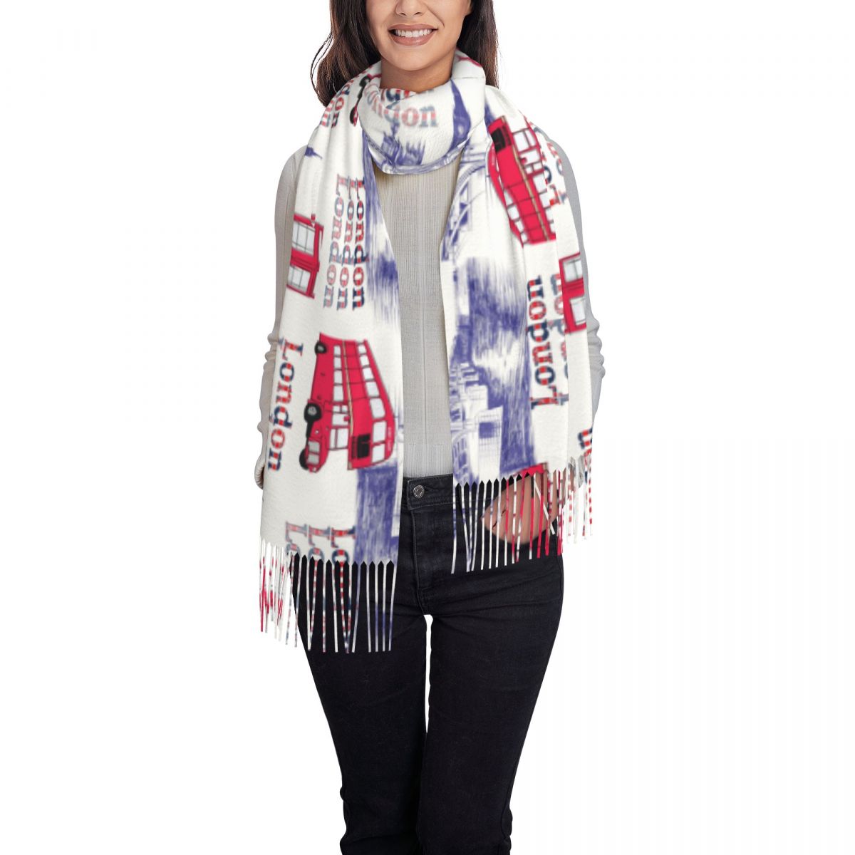 London England Scenes Shawls W - đánh giá và giá Pashmina Wrap Large