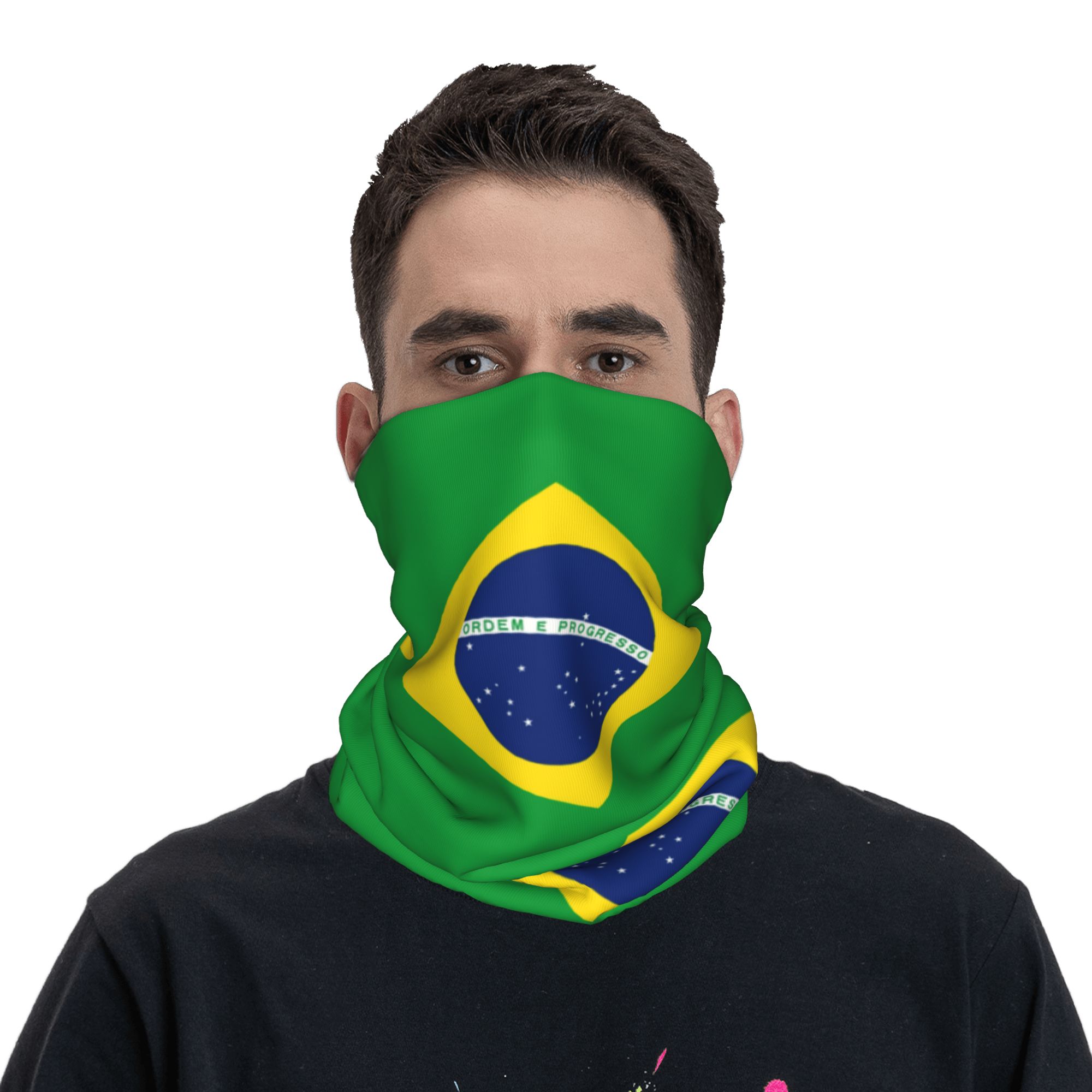 Custom Brazil Flag Bandana Nec - đánh giá và giá Neck Warmer Tube
