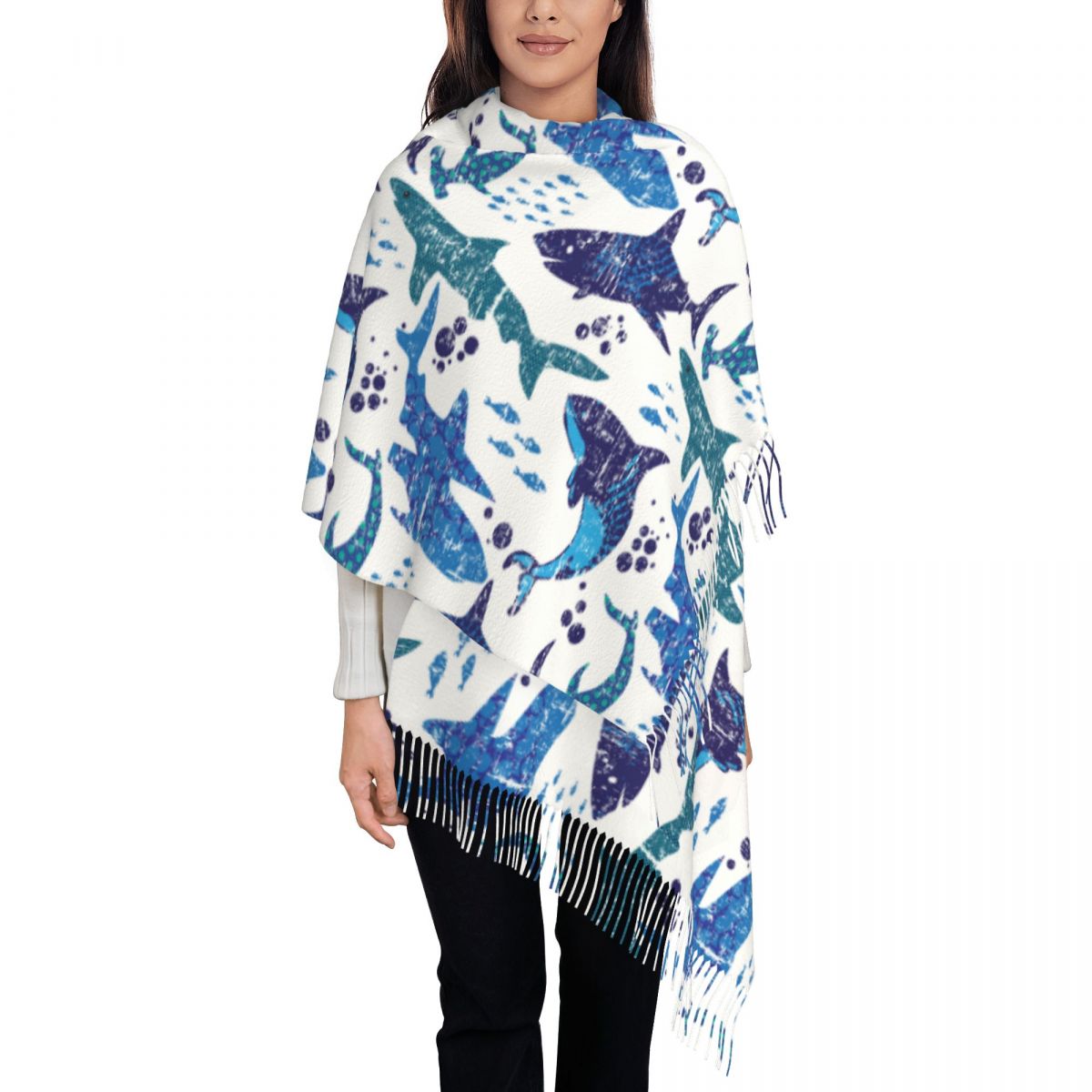 Shark Underwater World Ocean S - đánh giá và giá Pashmina Wrap Large