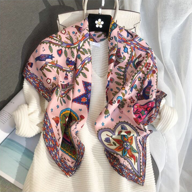 2024 90*90cm Square Scarf Twil - đánh giá và giá Bandana Cotton