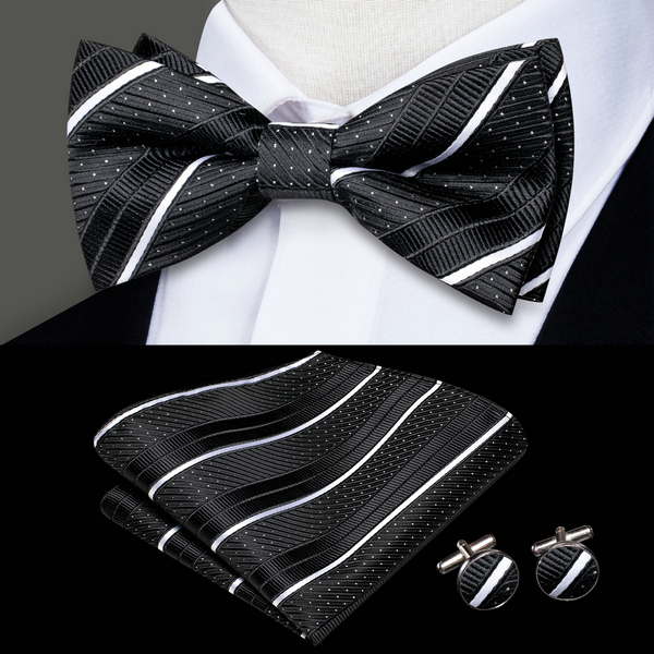 Mens Bow Tie Hanky Cufflinks P - đánh giá và giá Bow Tie Pre Tied