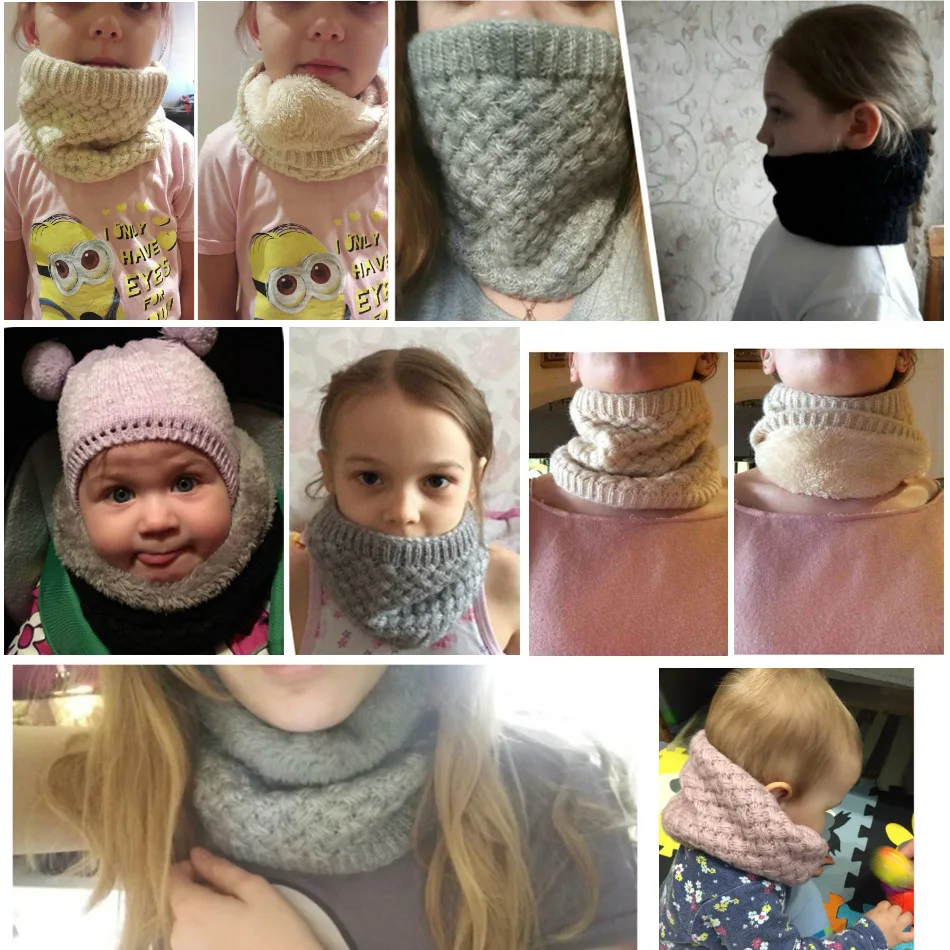 Kids Girls/Boys Winter Knitted - đánh giá và giá Infinity Scarf Knit