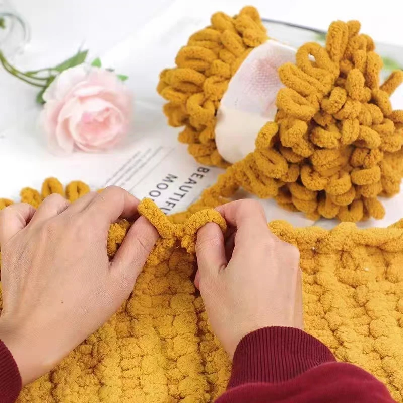 100g/Ball Finger Loop Yarn Thr - đánh giá và giá Woven Scarf Blanket