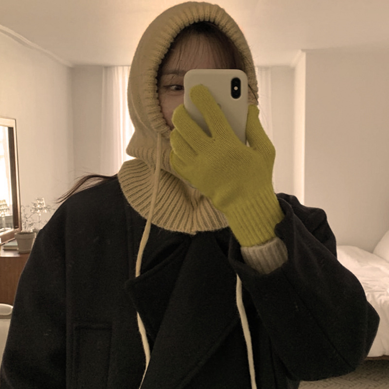 Knitted Hooded Infinity Scarf  - đánh giá và giá Infinity Scarf Knit