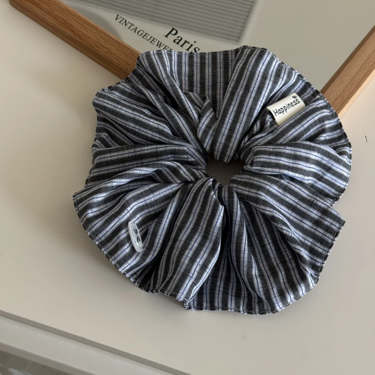 Blue Solid Color Silk Hair Ban - đánh giá và giá Silk Tie Striped