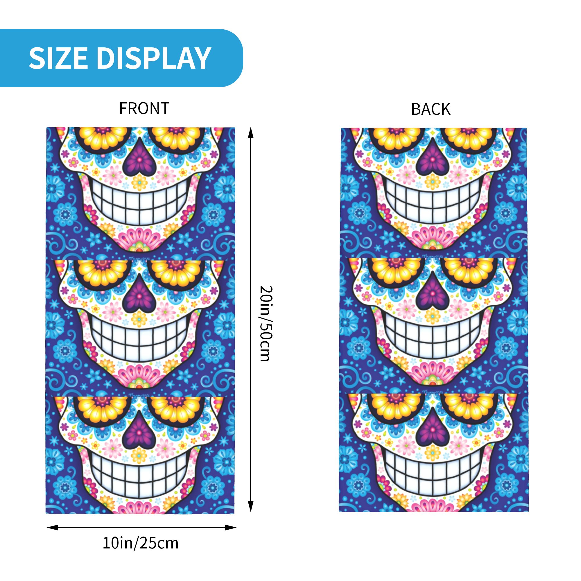 Custom Day Of The Dead Sugar S - đánh giá và giá Neck Warmer Tube