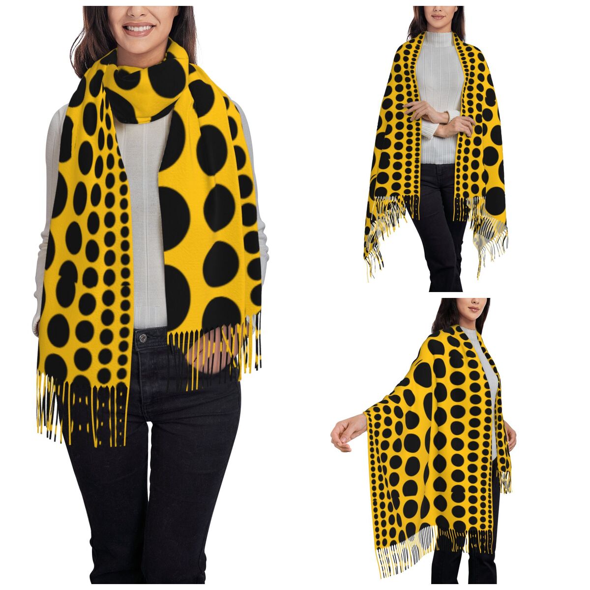 Infinity Polka Dots Scarf for  - đánh giá và giá Infinity Scarf Knit