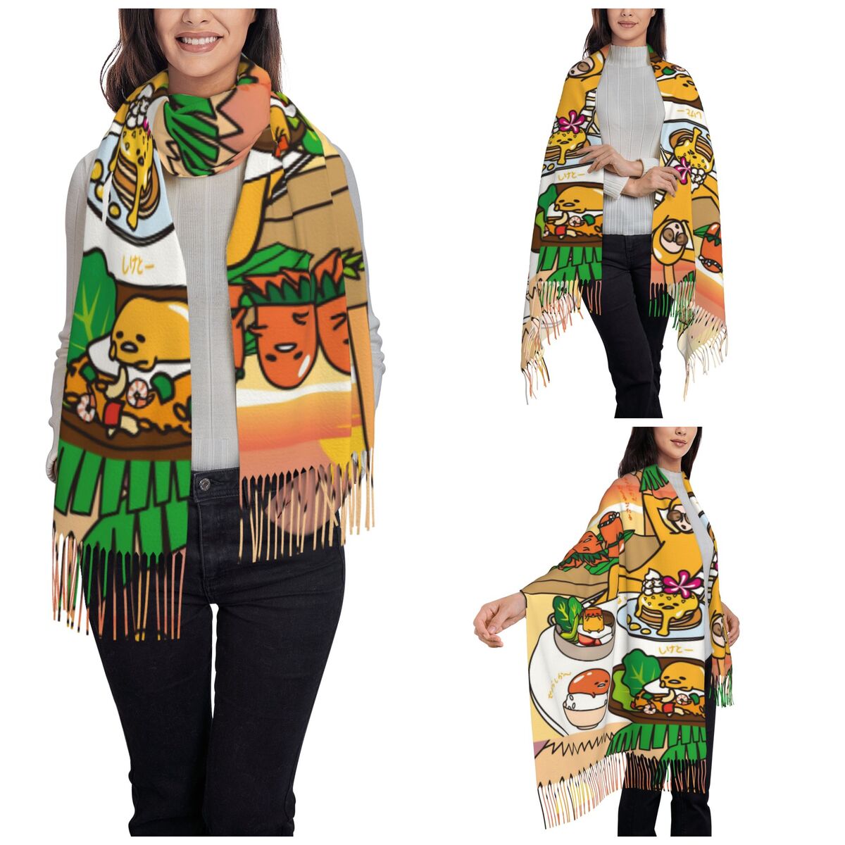 Women's Scarf with Tassel Gude - đánh giá và giá Pashmina Wrap Large