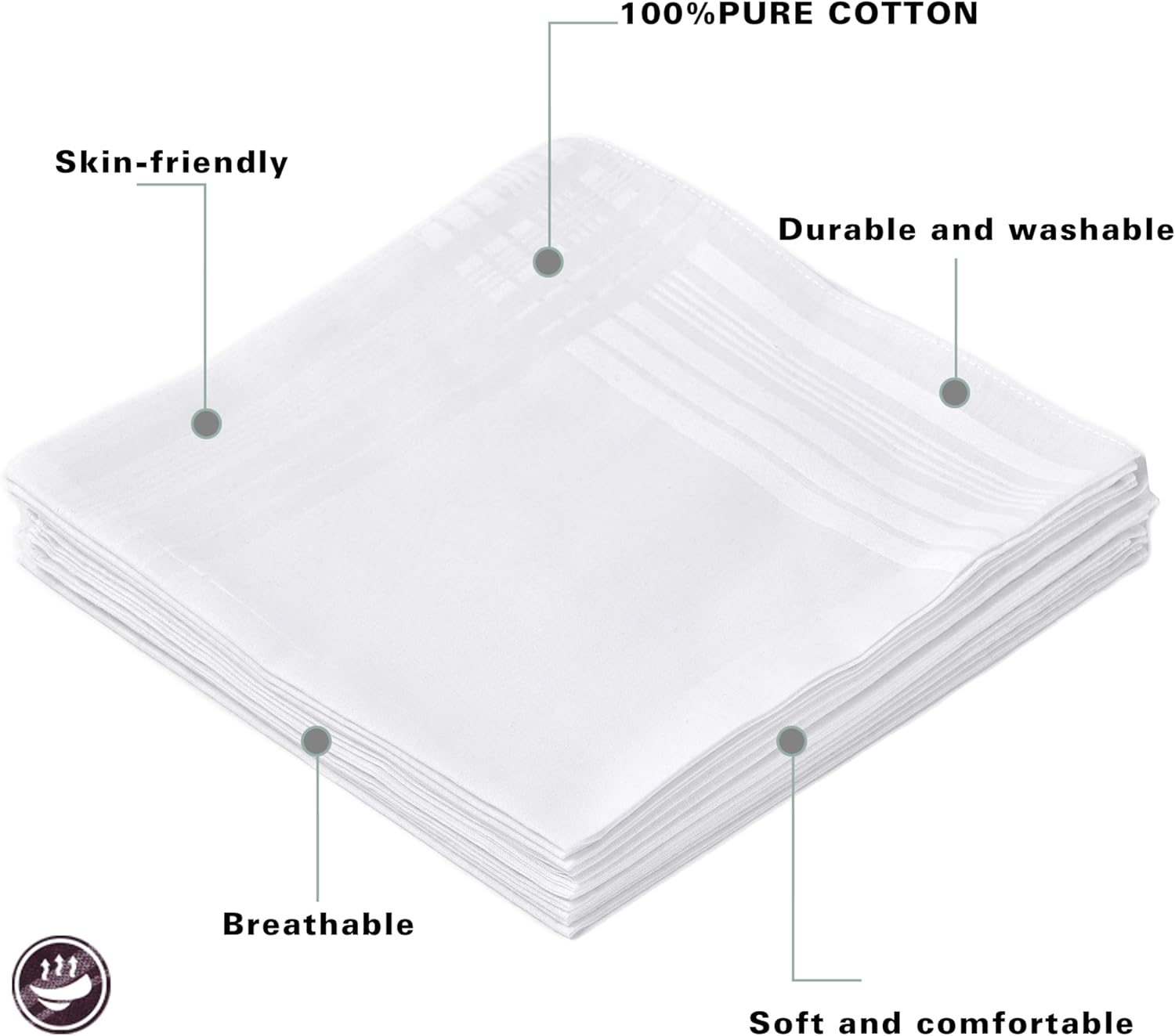 Men's Pure White 100% Cotton H - đánh giá và giá Handkerchief Cotton Men