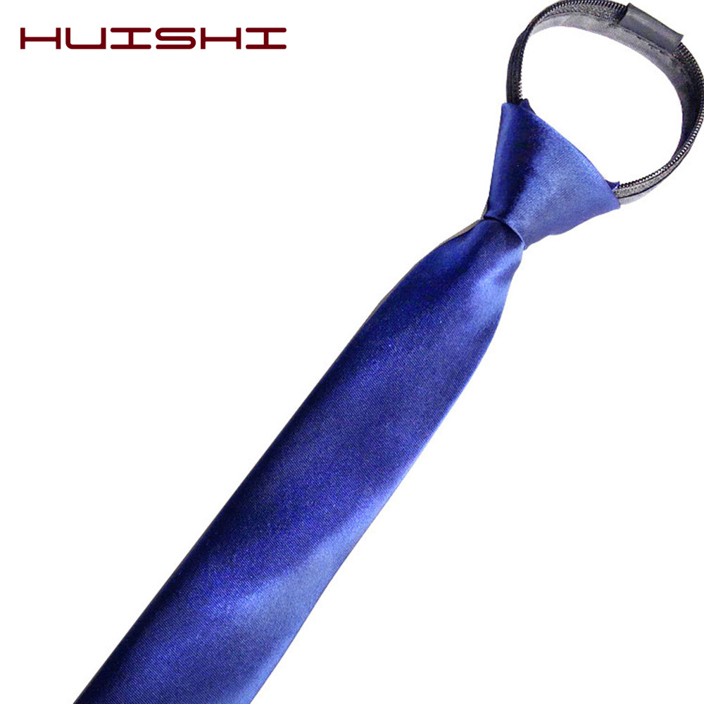 HUISHI Pre-tied Zipper Tie Nec - đánh giá và giá Skinny Tie Men
