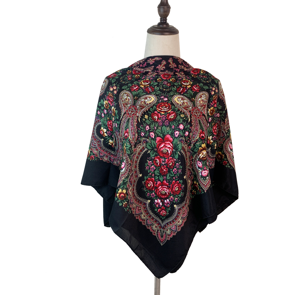 100*100cm Russian Square Scarf - đánh giá và giá Bandana Cotton