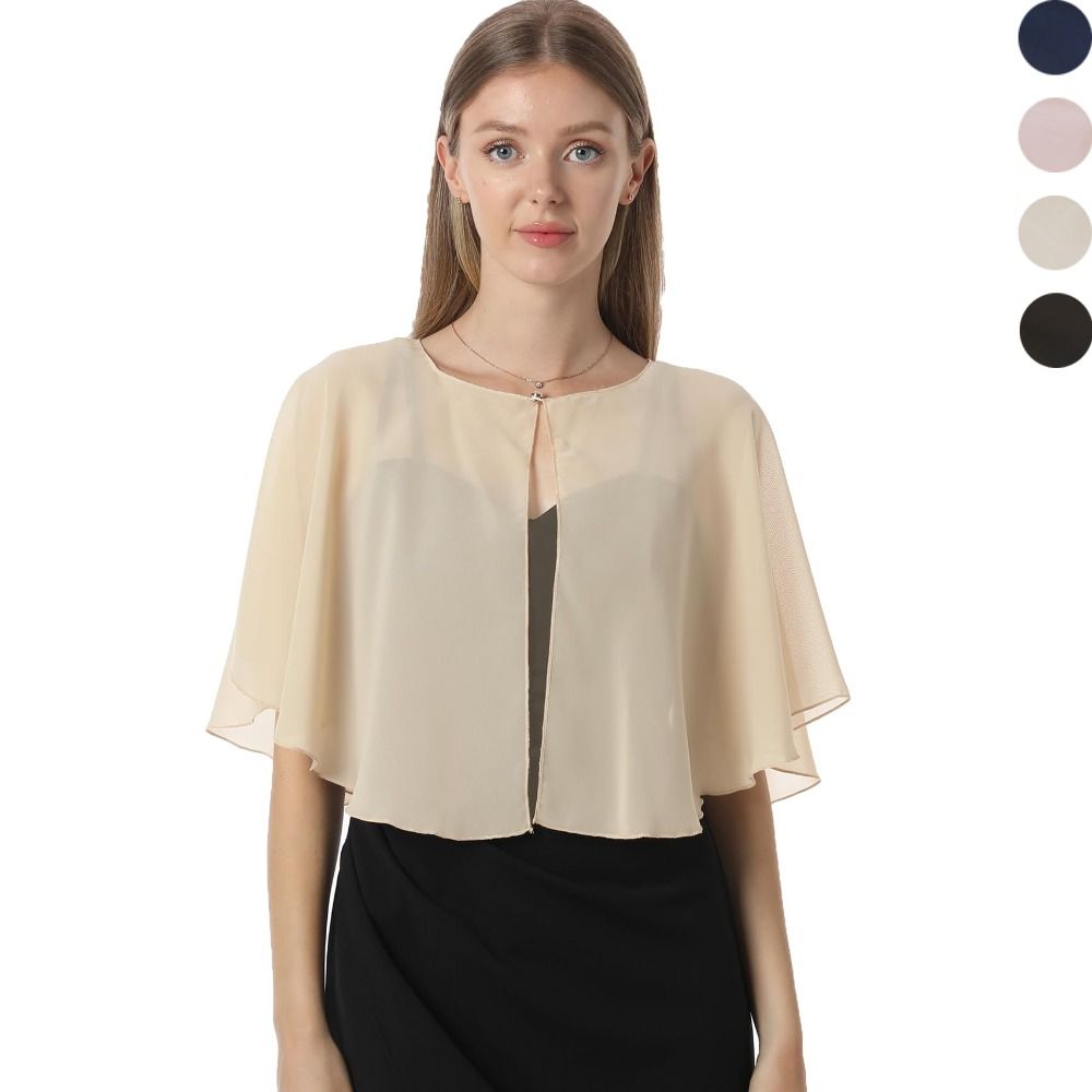 Vintage Sheer Chiffon Capelet  - đánh giá và giá Stole Wedding Shawl