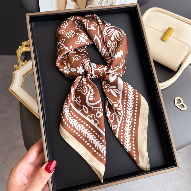 1Pc cashew print fashion silk  - đánh giá và giá Silk Neck Scarf