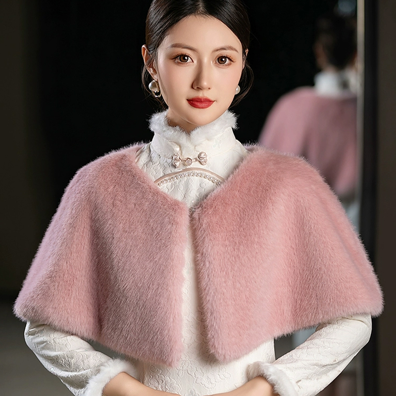 Women Winter Faux Fur Shawl El - đánh giá và giá Stole Wedding Shawl