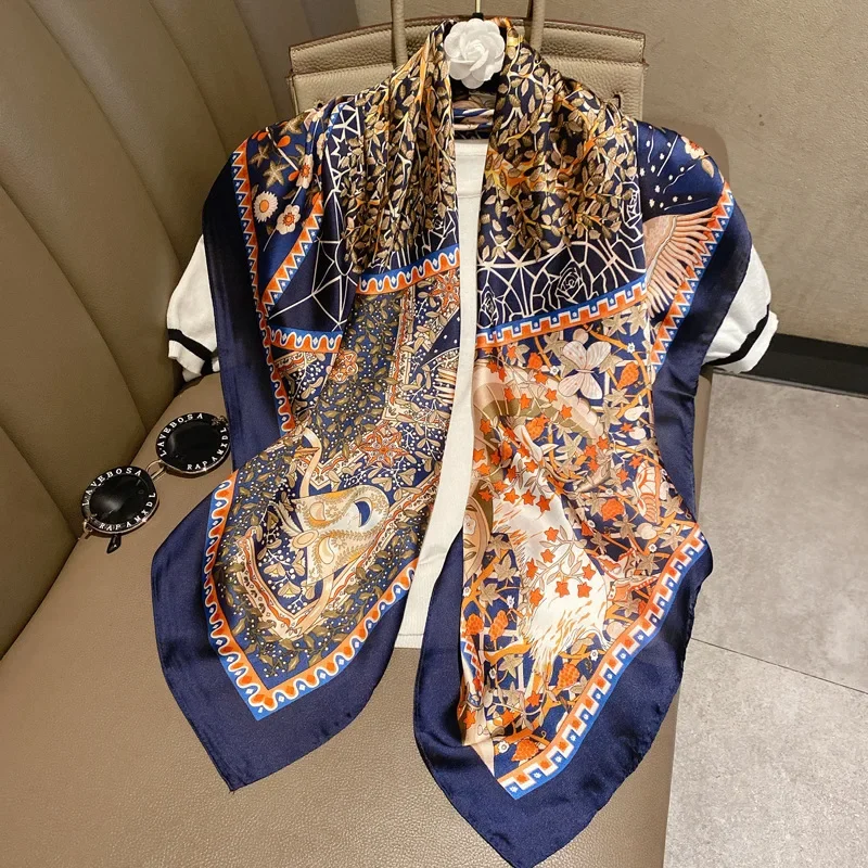 Light luxury 90 Silk scarf imi - đánh giá và giá Silk Tie Striped