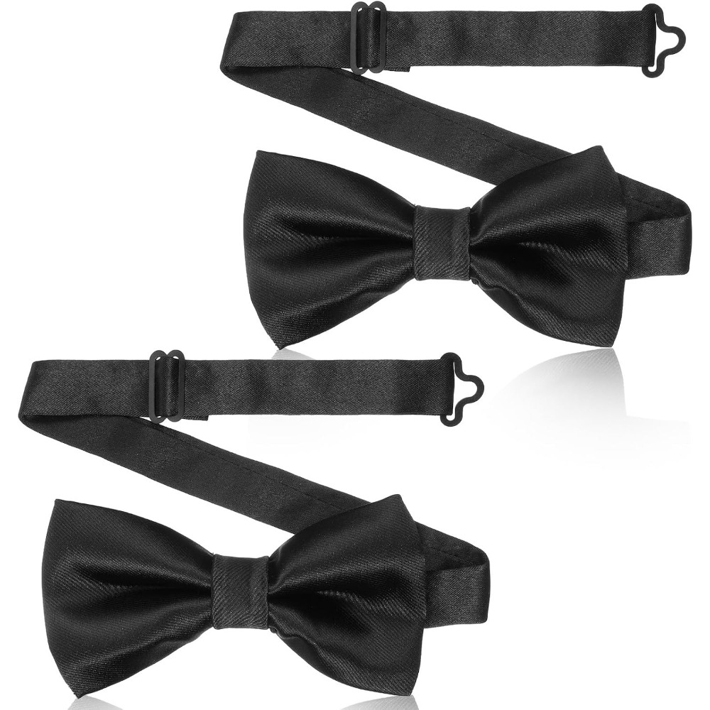 2-Piece Black Bow Ties, Pre-Ti - đánh giá và giá Bow Tie Pre Tied