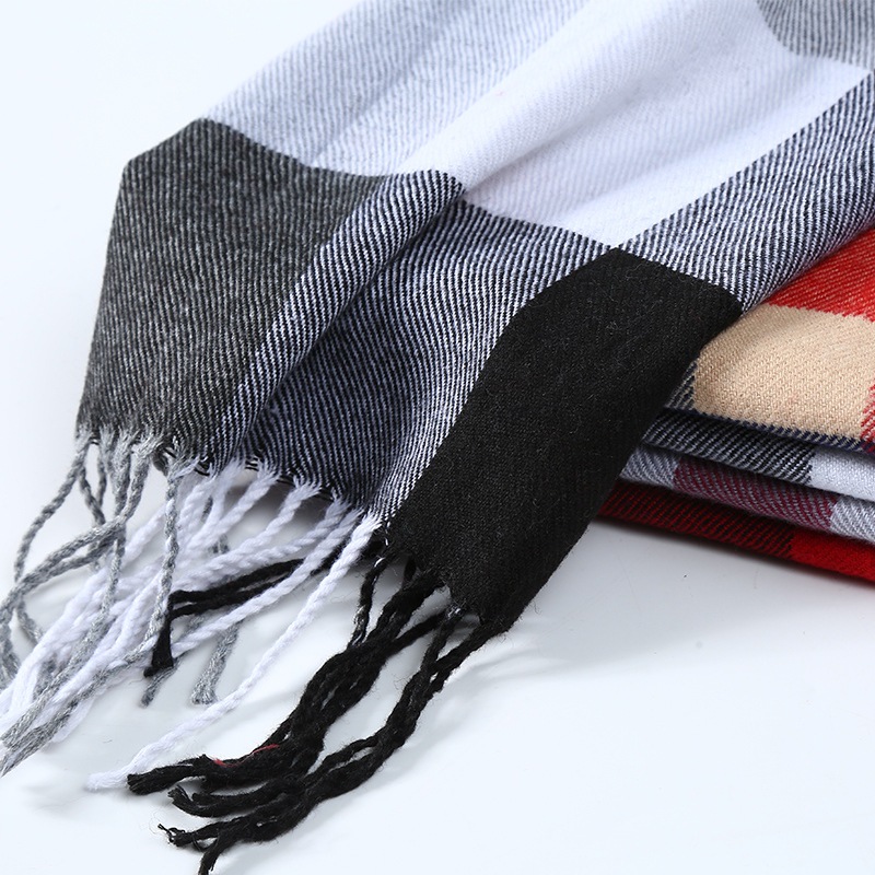 Mùa Đông Nam Khăn Kẻ Sọc Sọc K - đánh giá và giá Muffler Men Wool
