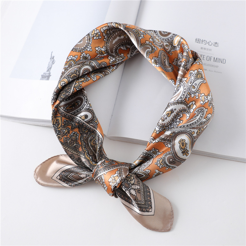 60cm Luxury Square Silk Scarf  - đánh giá và giá Face Scarf Mask
