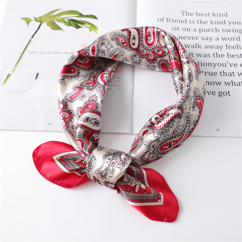60cm Luxury Square Silk Scarf  - đánh giá và giá Face Scarf Mask