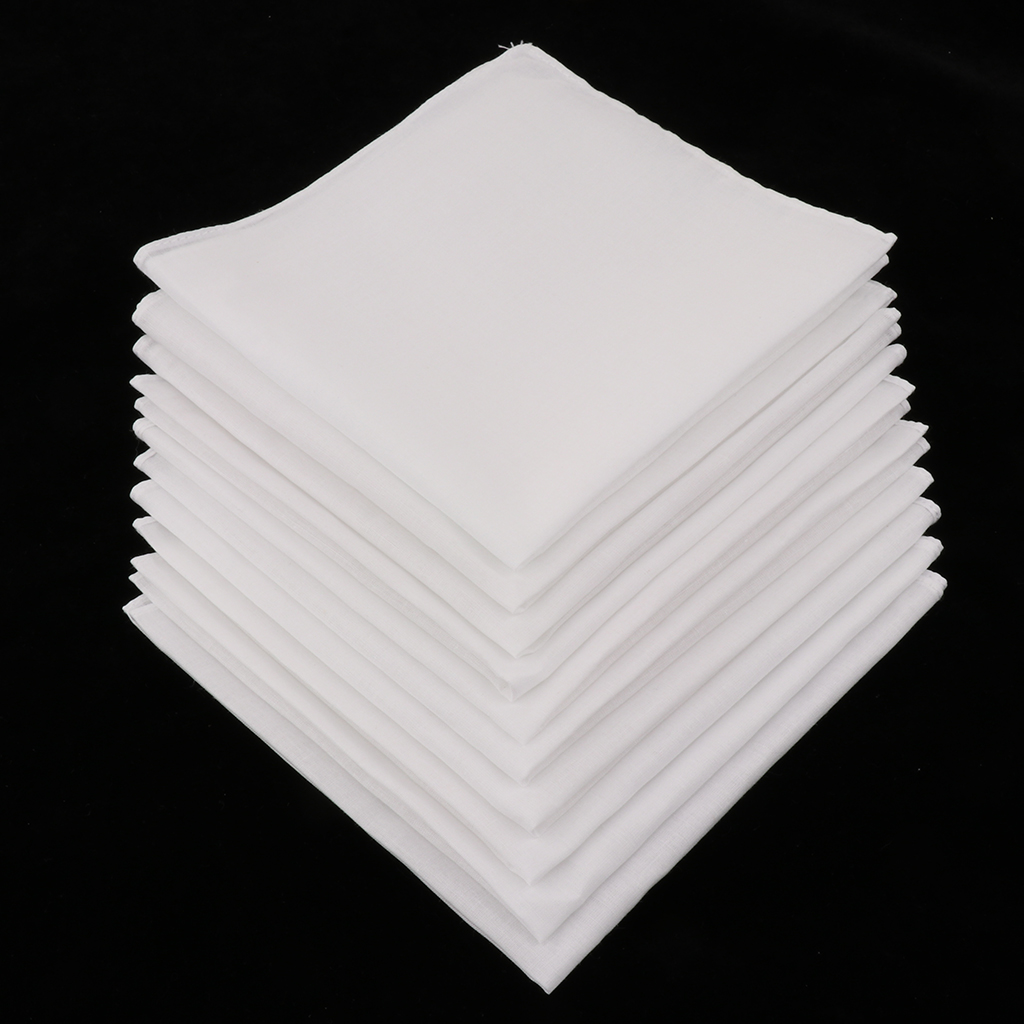20/40 Chiếc Đồng Bằng Kiểm Tra - đánh giá và giá Handkerchief Cotton Men