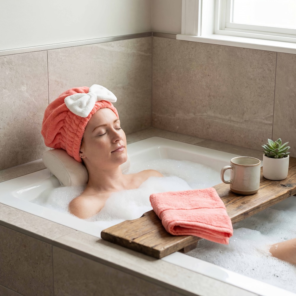 Microfiber Hair Drying Cap, Qu - đánh giá và giá Head Wrap Turban