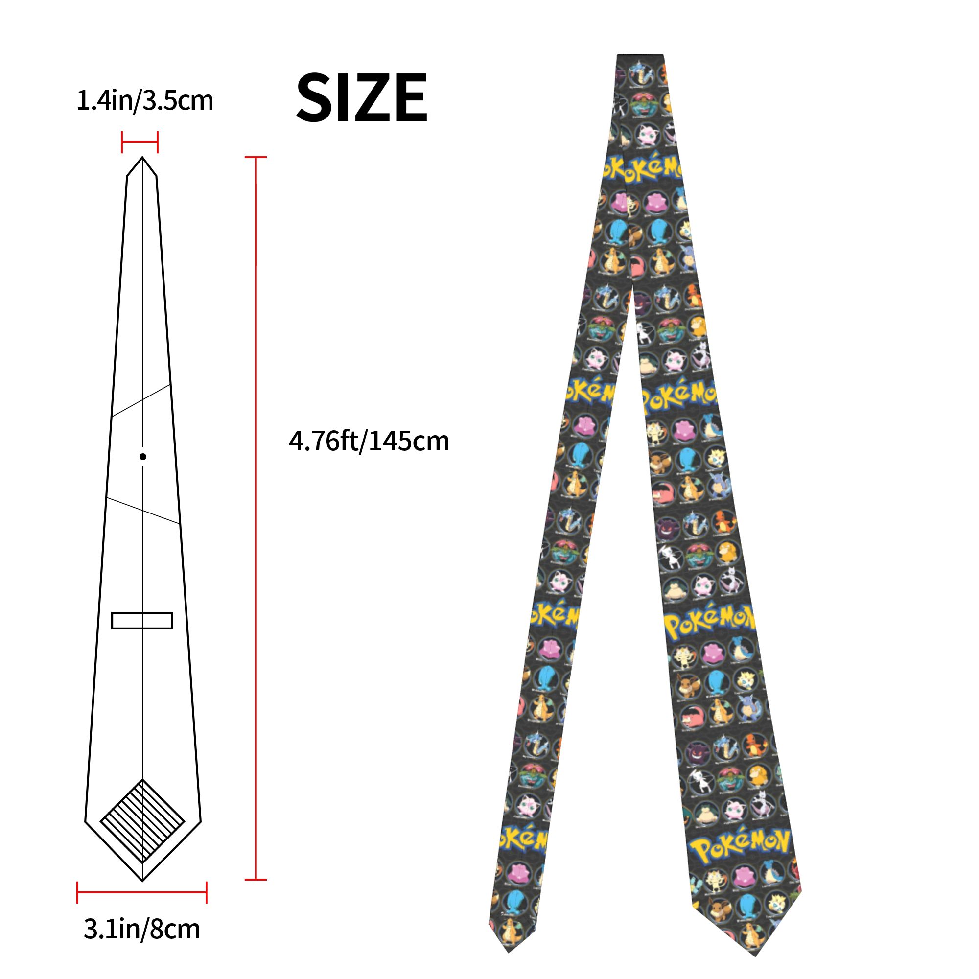 Cartoon Pokemon Characters Nec - đánh giá và giá Skinny Tie Men