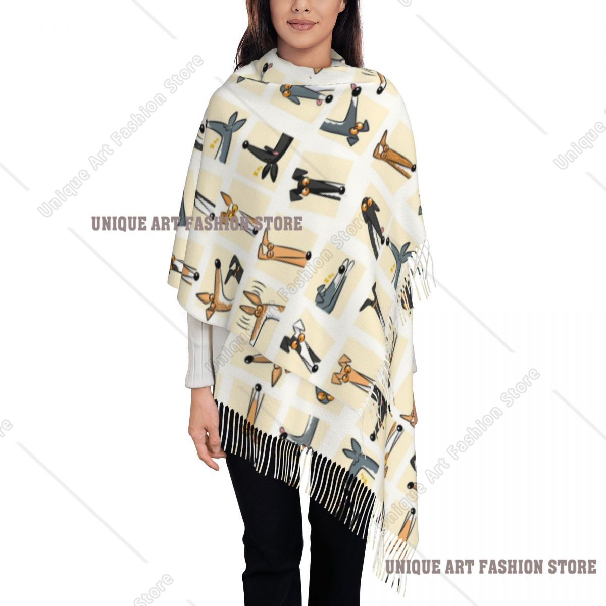 Women's Tassel Scarf Heads Up  - đánh giá và giá Pashmina Wrap Large