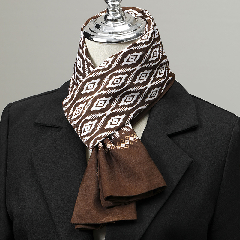 Men's Scarf Imitation Silk Nec - đánh giá và giá Silk Neck Scarf