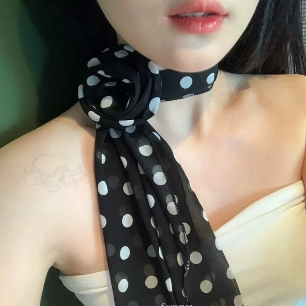 New Detachable Chiffon Long Sc - đánh giá và giá Ascot Neck Scarf