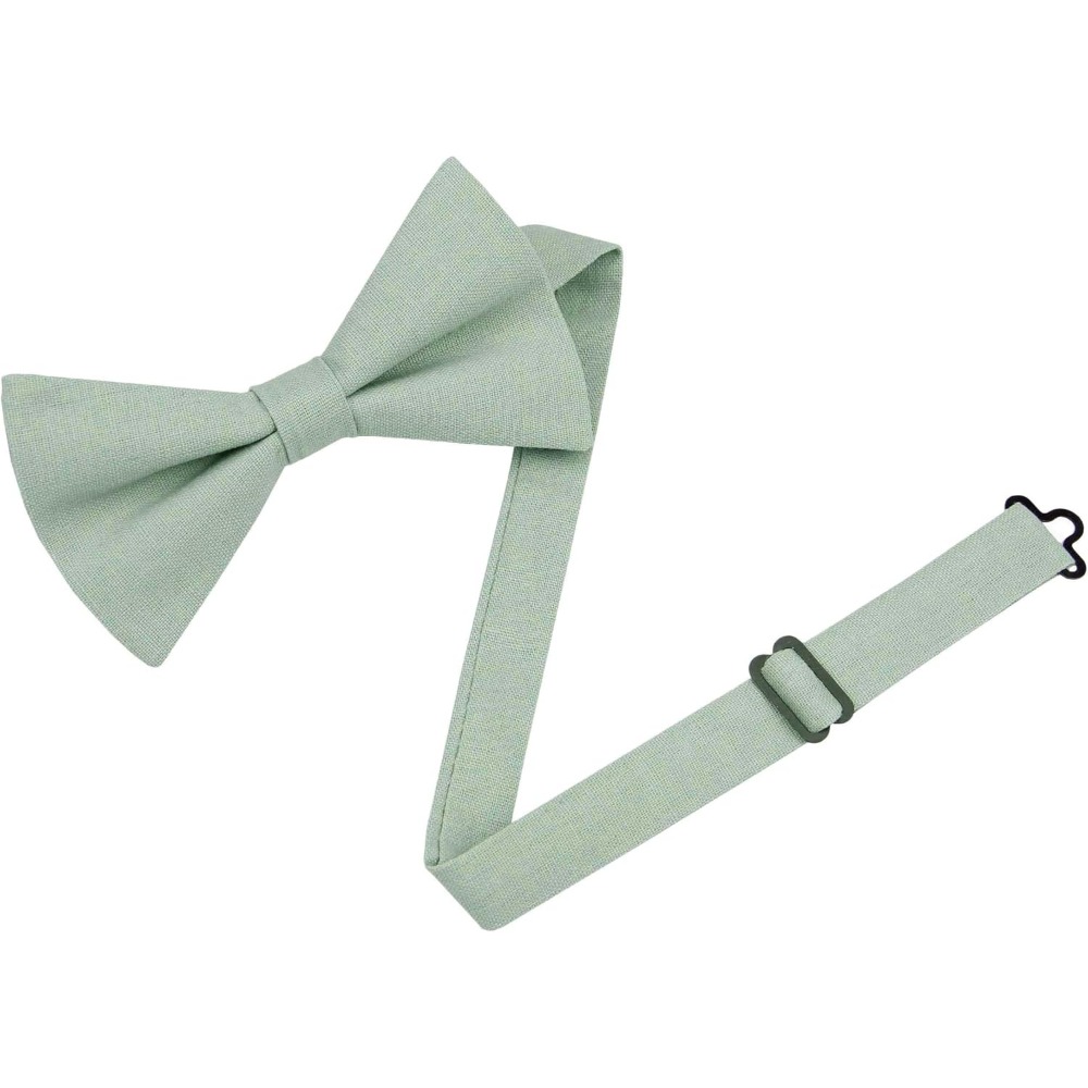 Linen Cotton Bowties - Solid P - đánh giá và giá Bow Tie Pre Tied