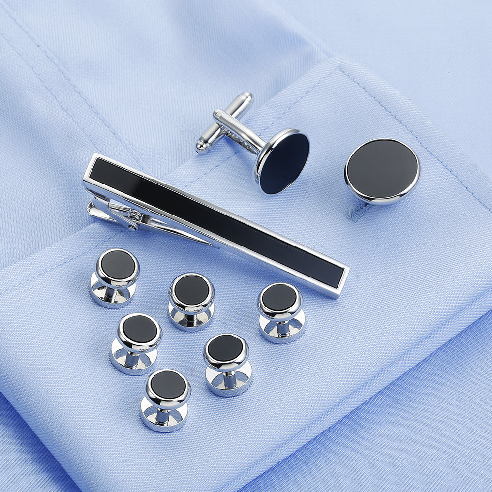 VAGULA 9 PCS Tie bar Cuff link - đánh giá và giá Tie Bar Set Gift