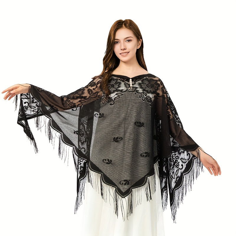 New Embroidery Lace Scarf Shaw - đánh giá và giá Stole Wedding Shawl
