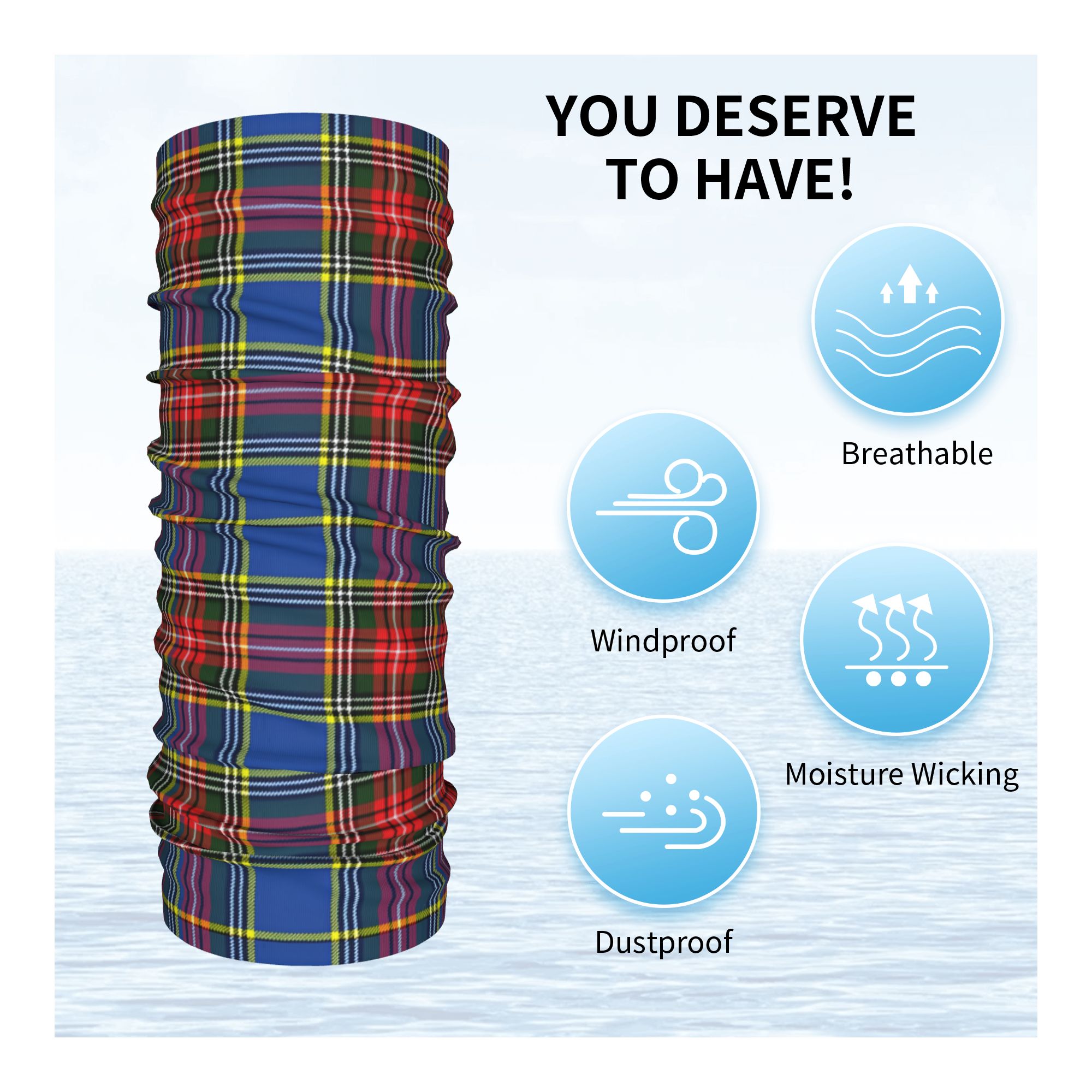 Custom Royal Tartan Plaid Wint - đánh giá và giá Neck Warmer Tube