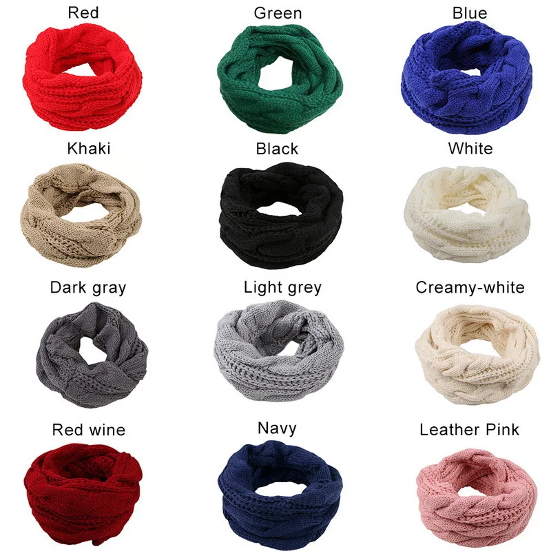Men Women Boys Girls Thick Rib - đánh giá và giá Infinity Scarf Knit