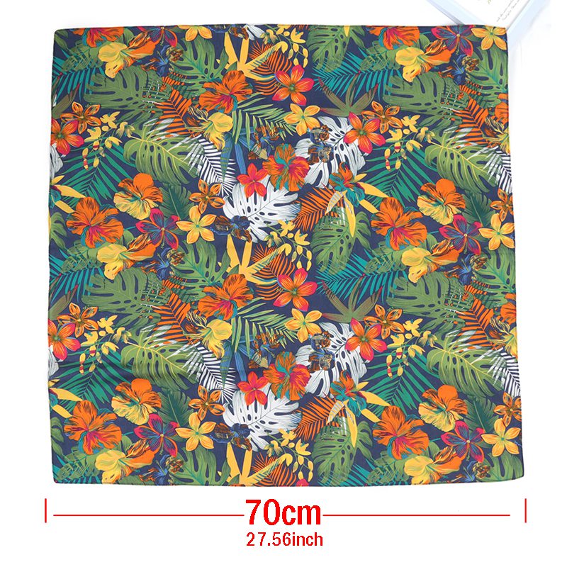 70cm Bandana Leaves Flowers Pr - đánh giá và giá Bandana Cotton