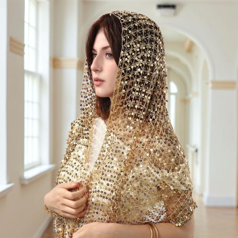 Y3NE Tôn Tạo Kim Sa Lấp Lánh C - đánh giá và giá Stole Wedding Shawl