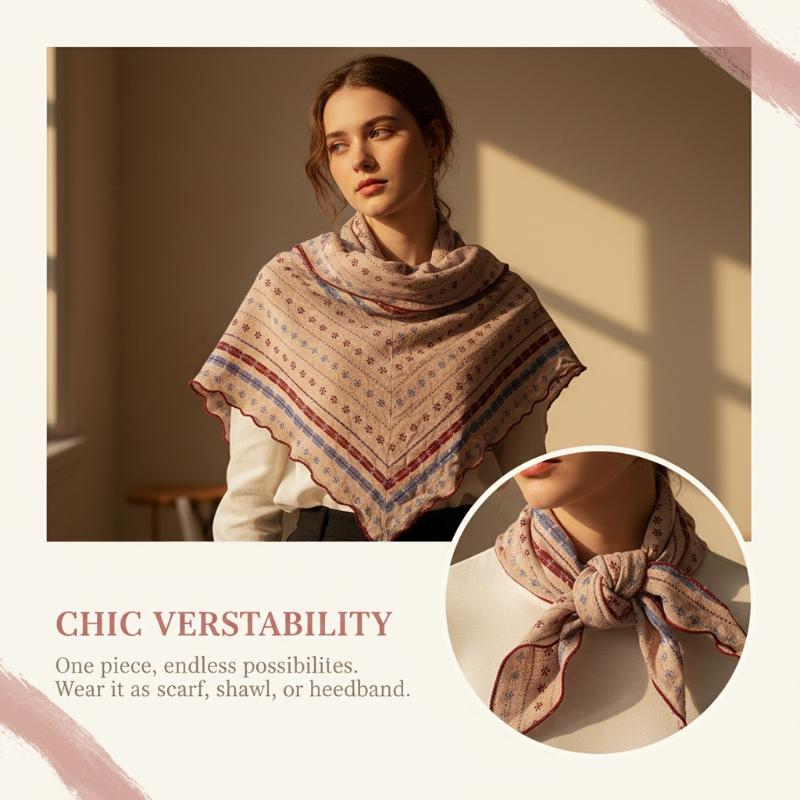 Cotton Linen Triangle Scarf Ca - đánh giá và giá Bandana Cotton