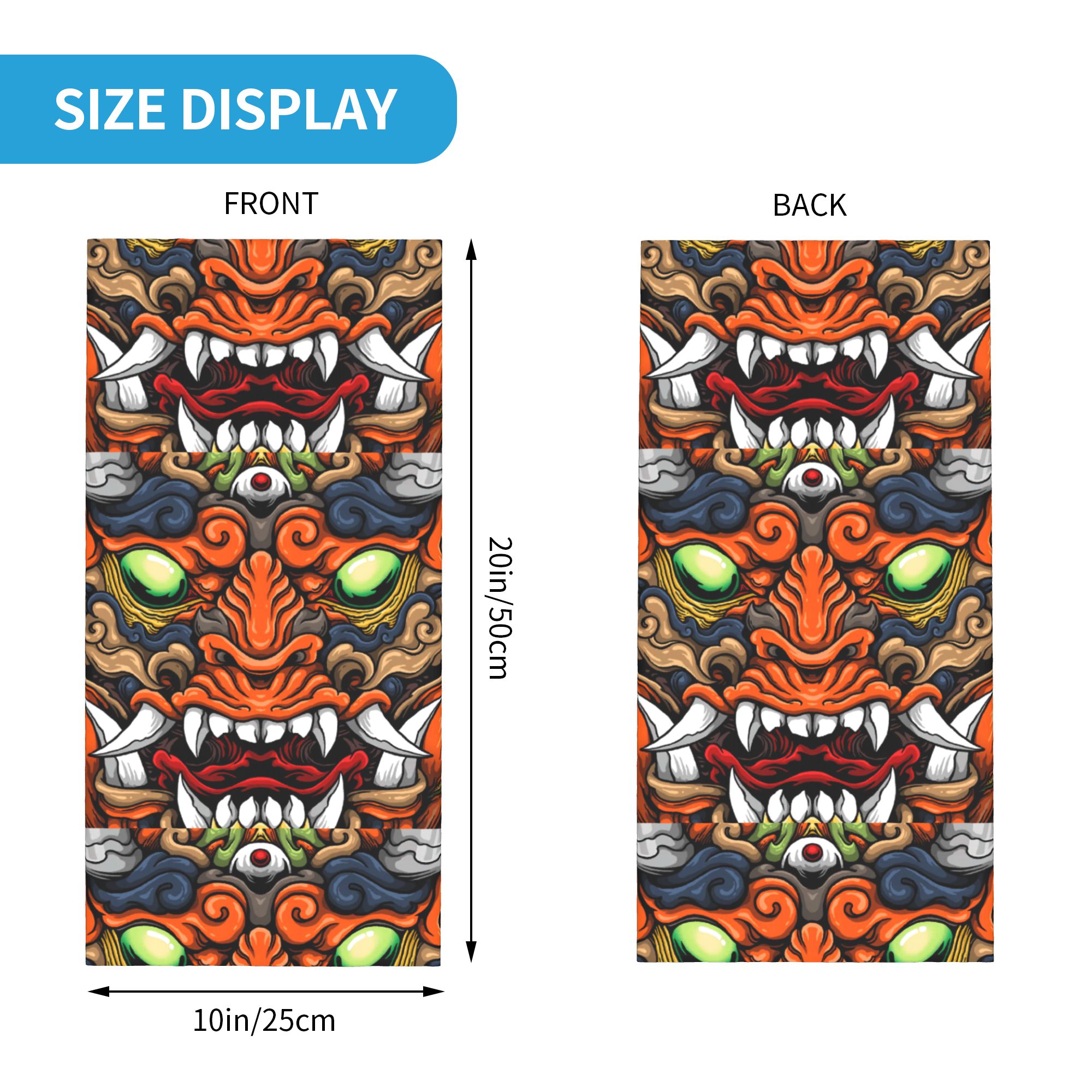 Custom Samurai Demon Oni Winte - đánh giá và giá Neck Warmer Tube