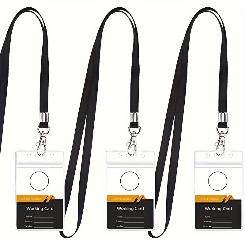 transparent waterproof name ba - đánh giá và giá Lanyard Badge Holder