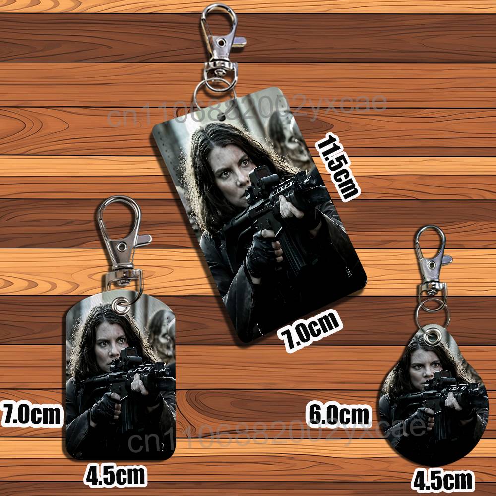 Negan Maggie Walking Dead Leat - đánh giá và giá Lanyard Badge Holder
